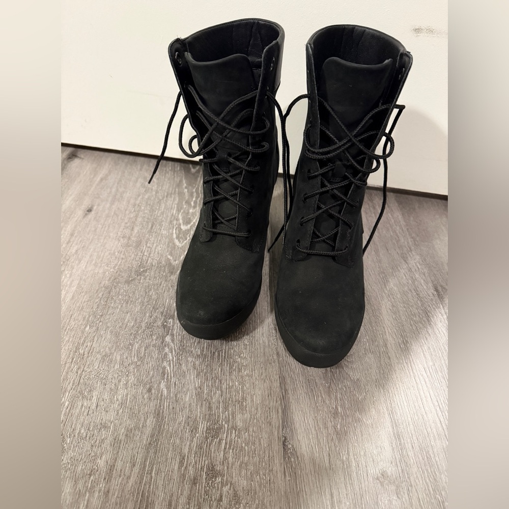 Timberland Women's Black Combat Boots